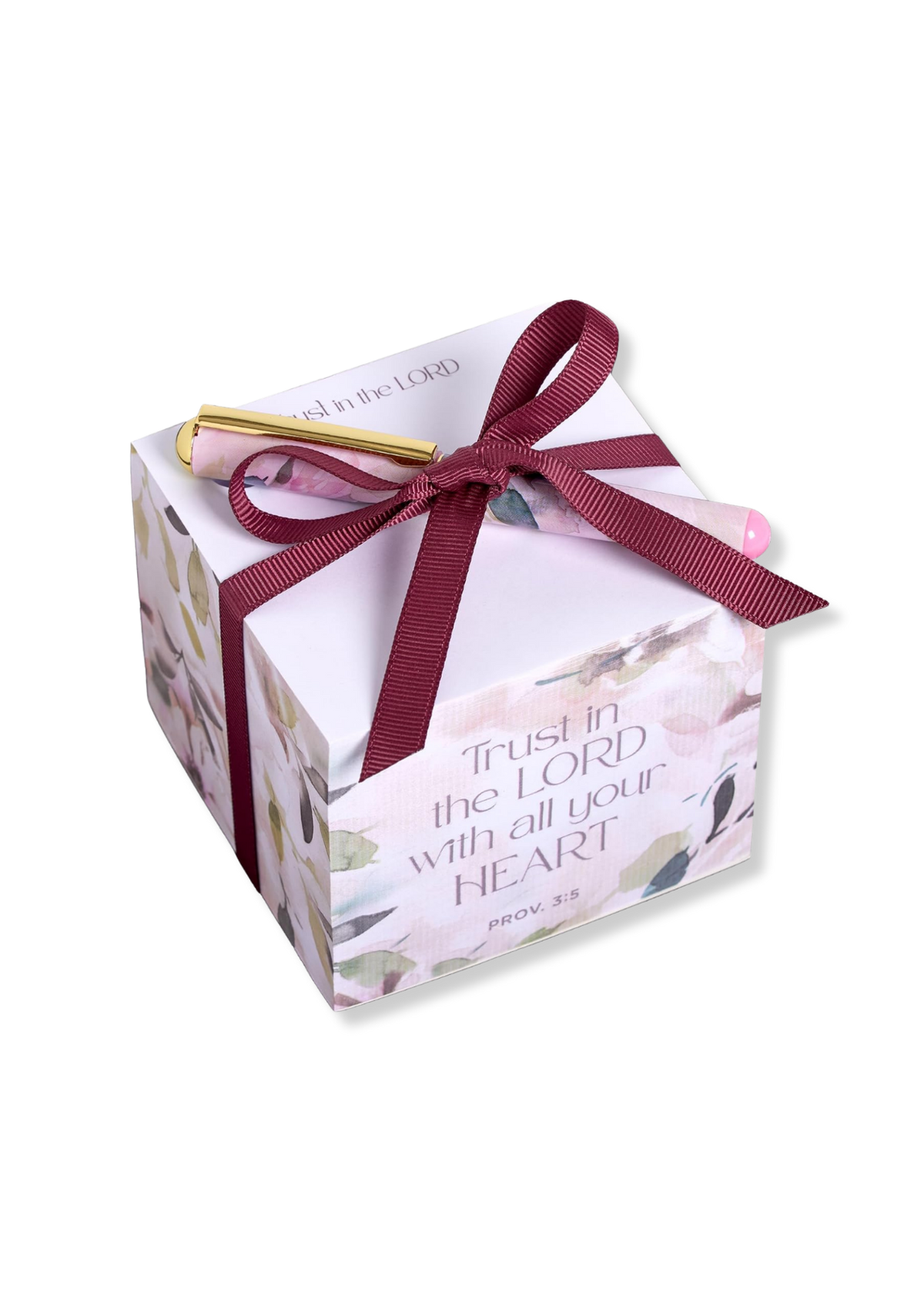 Trust in the LORD Note Block with Pen