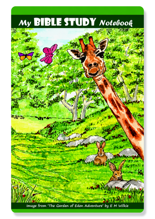 My Bible Study Giraffe A5 Paperback Notebook