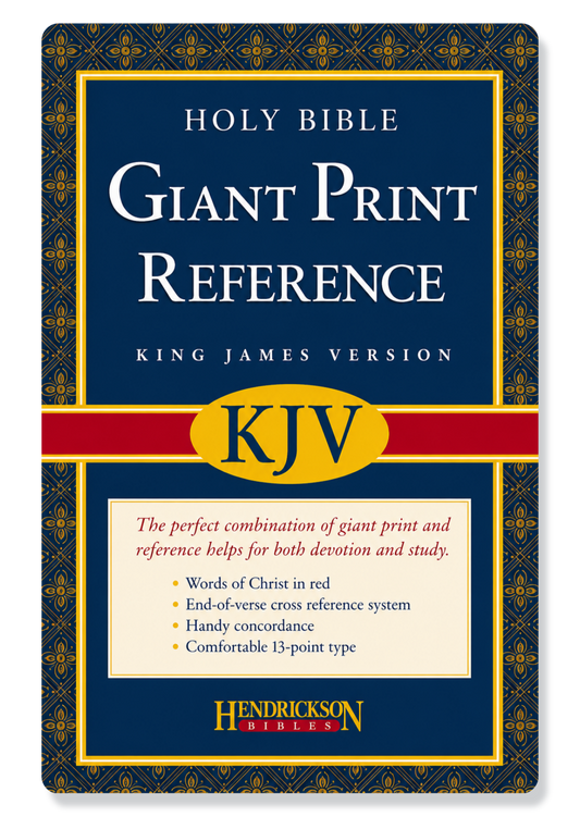 KJV Personal Size Giant Print Reference Bible Imitation Leather (Black)