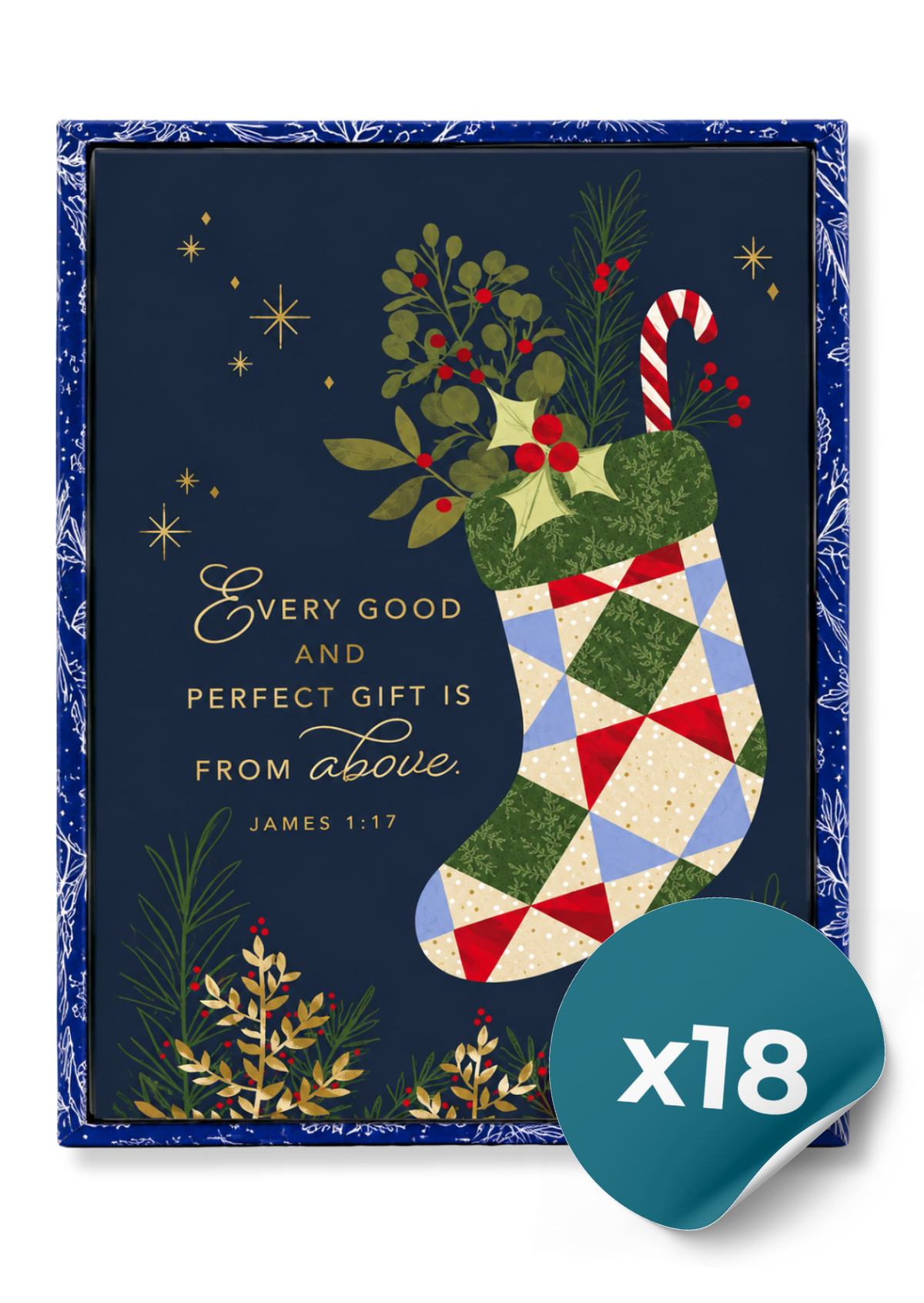 Christmas Card Box: Every Good and Perfect Gift (18 Cards)