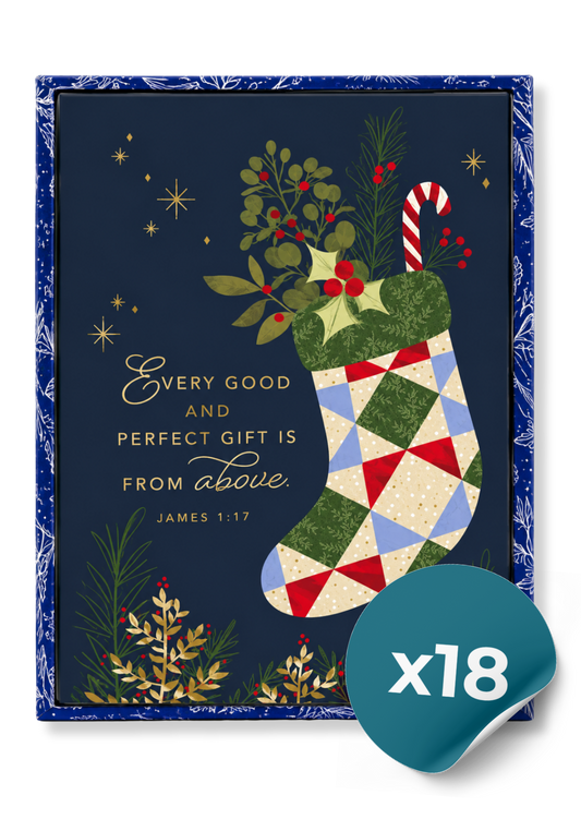 Christmas Card Box: Every Good and Perfect Gift (18 Cards)