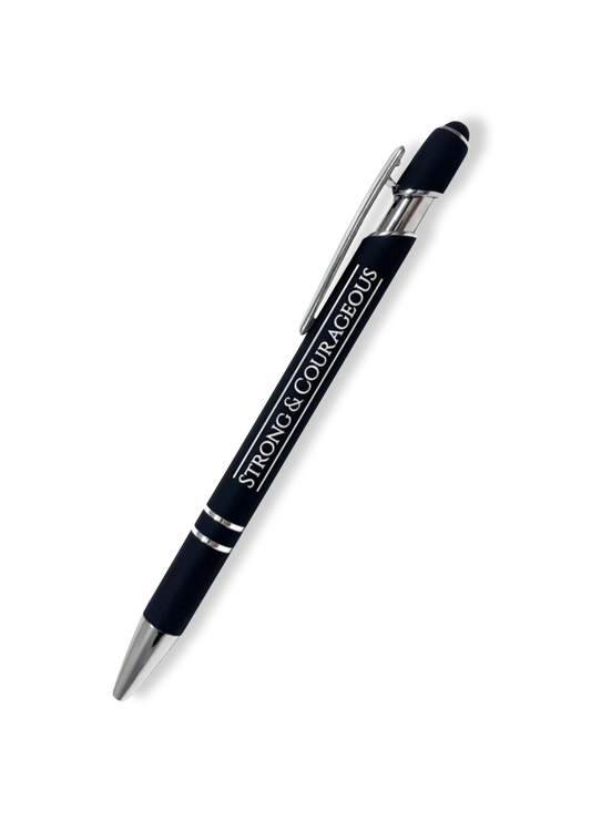 Strong And Courageous Stylus Pen Black