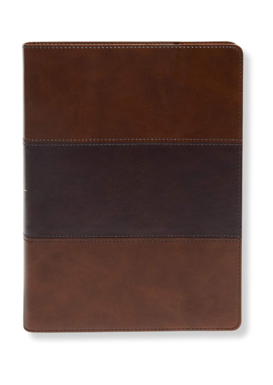 Holman KJV Study Bible, Full Colour Leather (Brown)