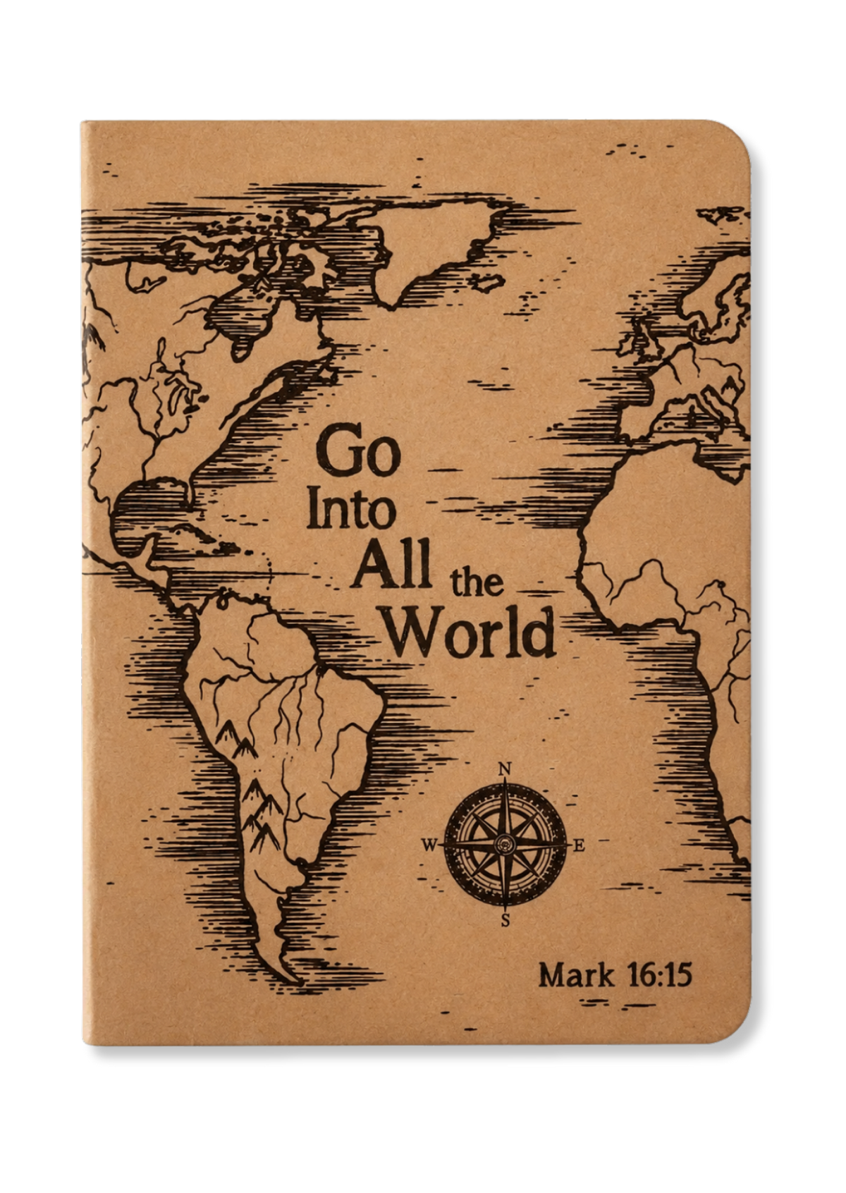Go Ye Into All The World (Mark 16:15) A5 Kraft Paper Notebook