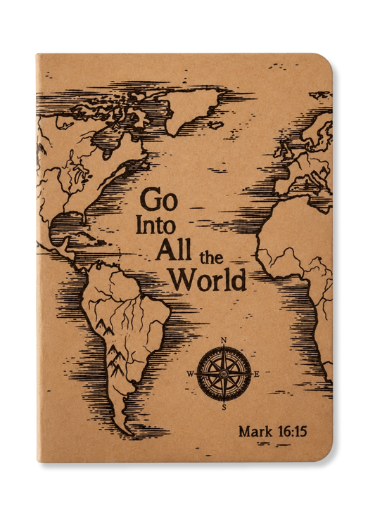 Go Ye Into All The World (Mark 16:15) A5 Kraft Paper Notebook