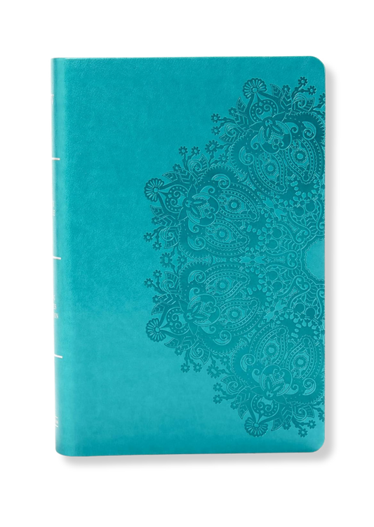 KJV Large Print Personal Size Reference Bible, Leathertouch (Teal)
