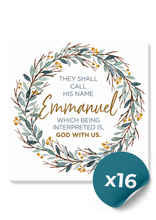 Christmas Cards: Winter Wreaths (16 Cards)