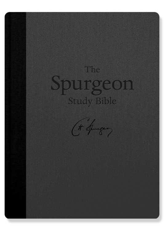 KJV Spurgeon Study Bible (Charcoal Black)