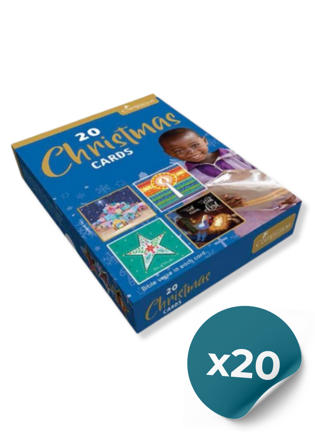 Compassion Charity Christmas Box Standard (20 Cards)