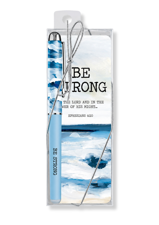 Be Strong Gift Pen With Bookmark