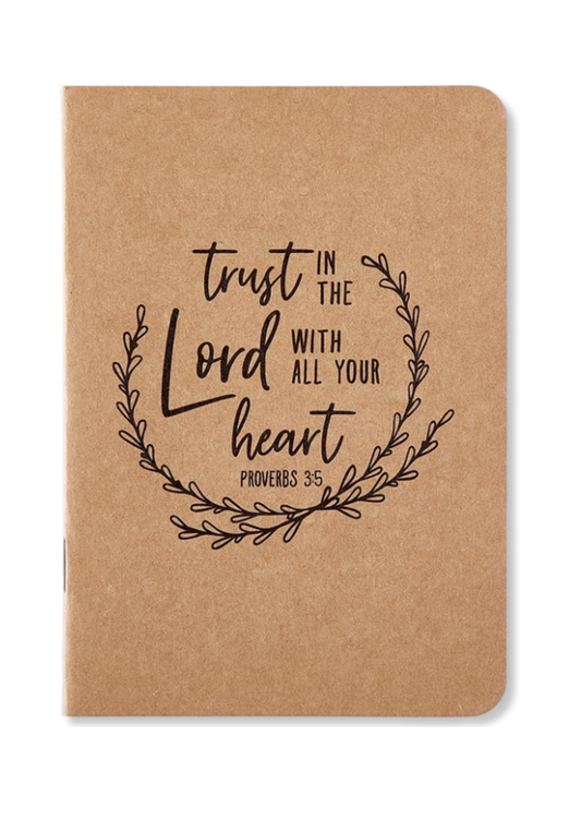 Trust In The Lord (Proverbs 3:5) A5 Kraft Paper Notebook