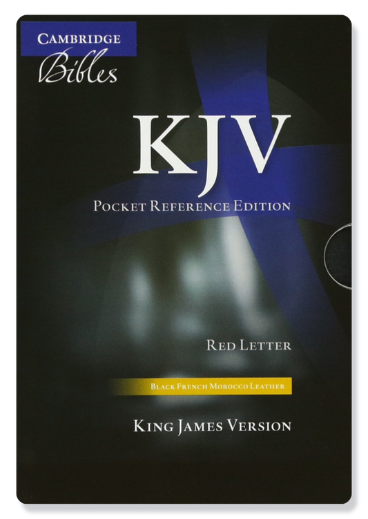 KJV Pocket Reference Bible, Morocco Leather (Black)