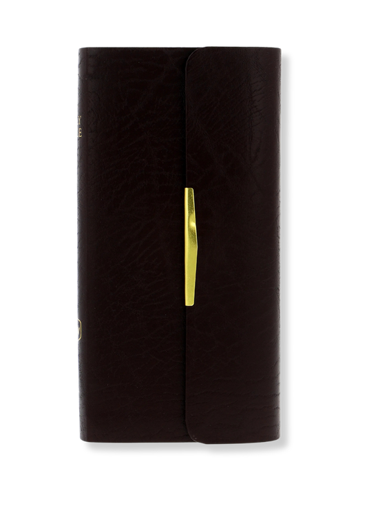 NKJV Pocket Companion Bible Leather (Burgundy)