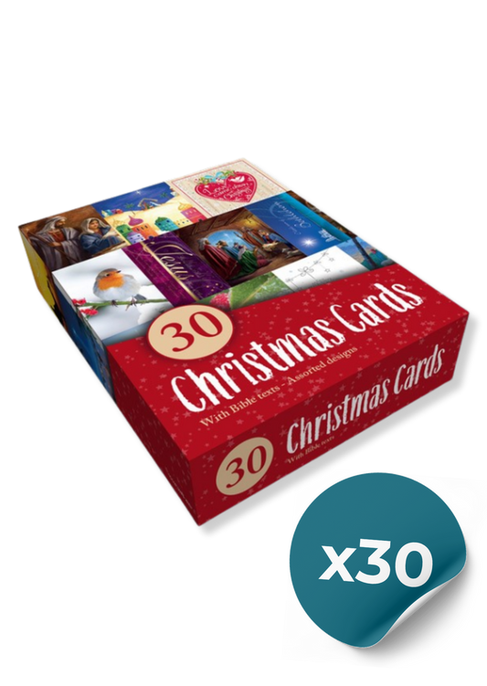 Boxed Christmas Cards (30 Cards, Assorted Designs)