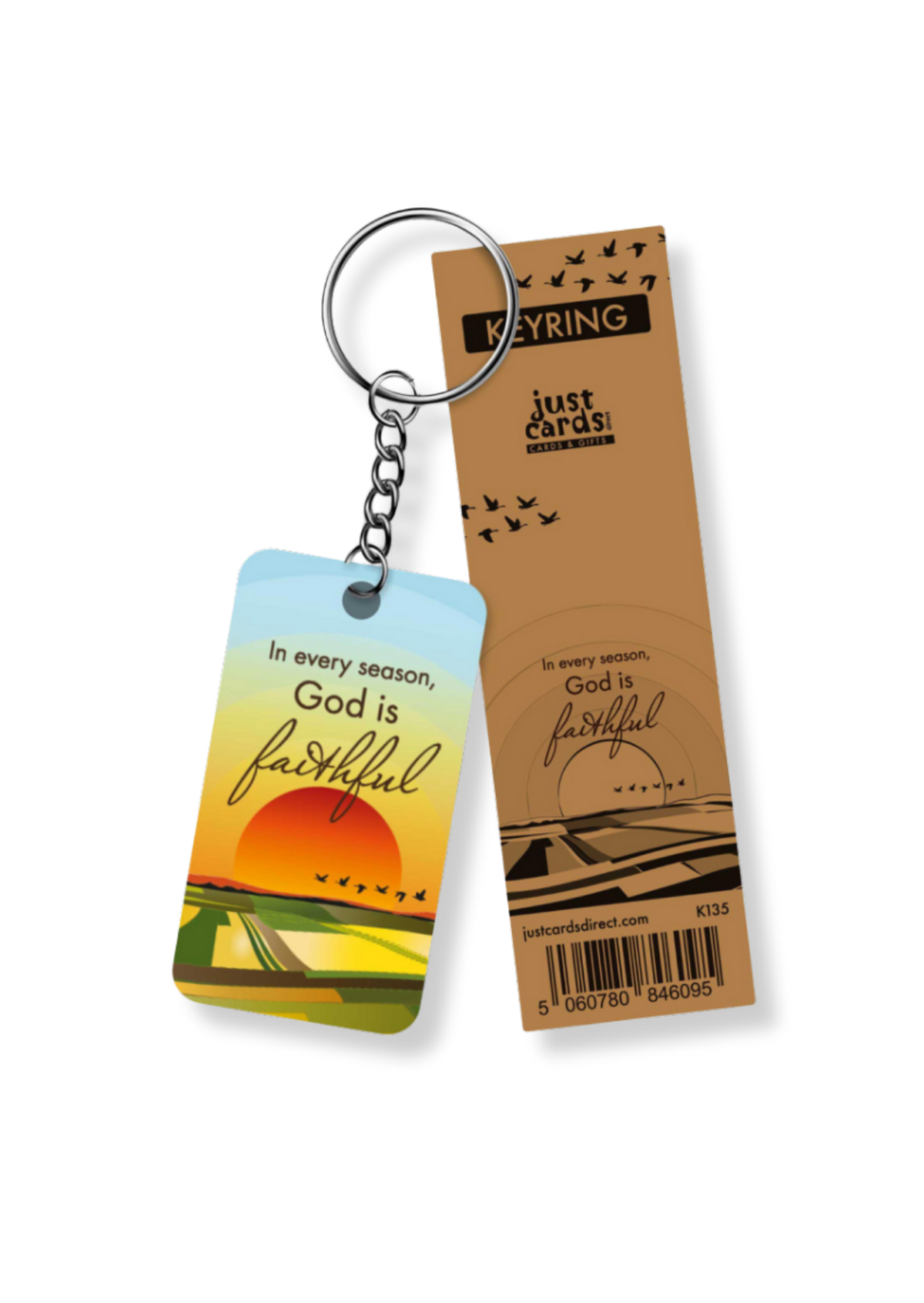 God Is Faithful Keyring