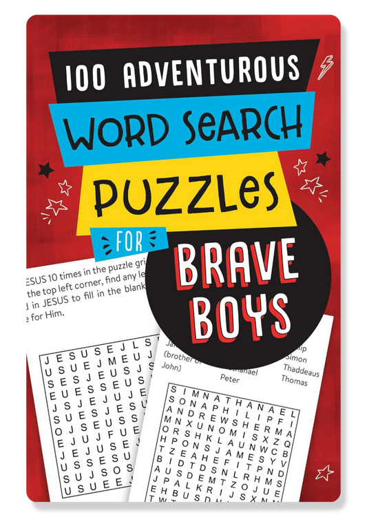 100 Adventurous Word Search Puzzles For Brave Boys