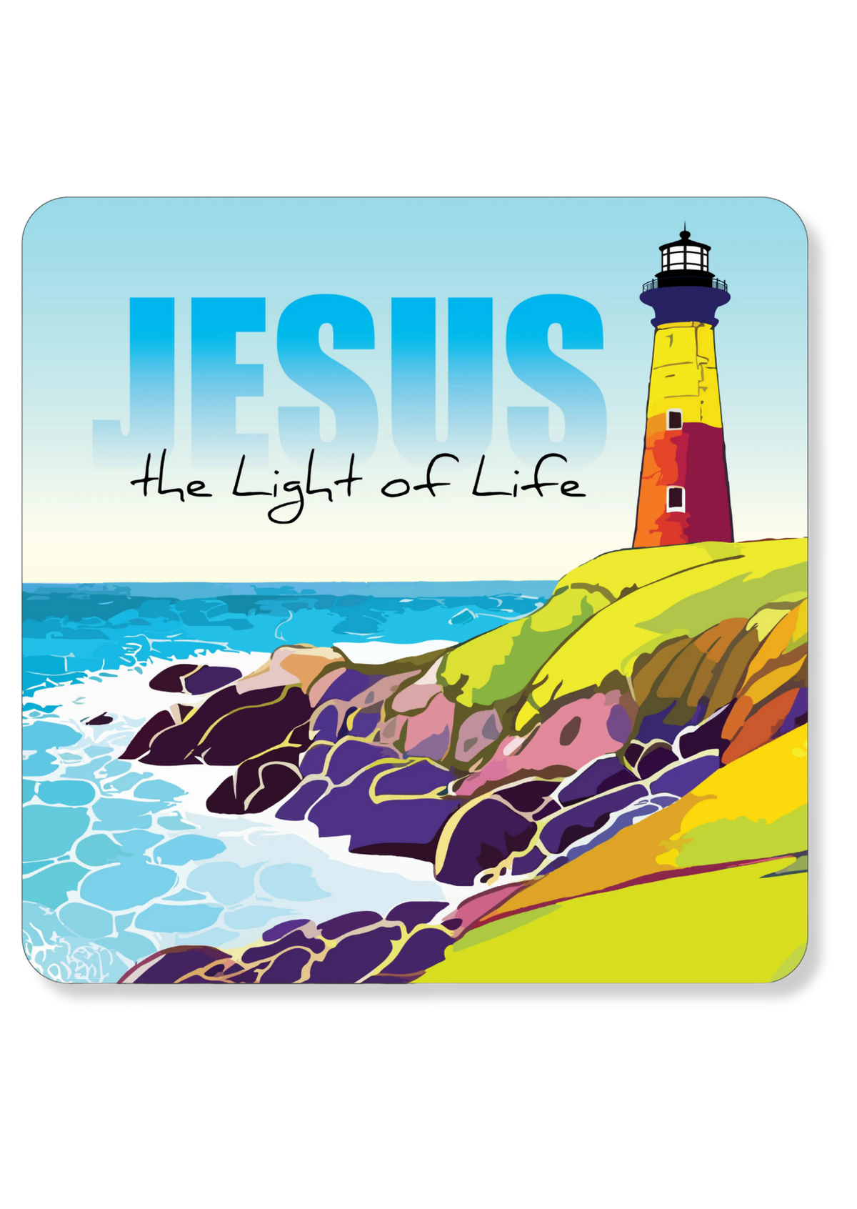 The Light of Life Christian Coaster