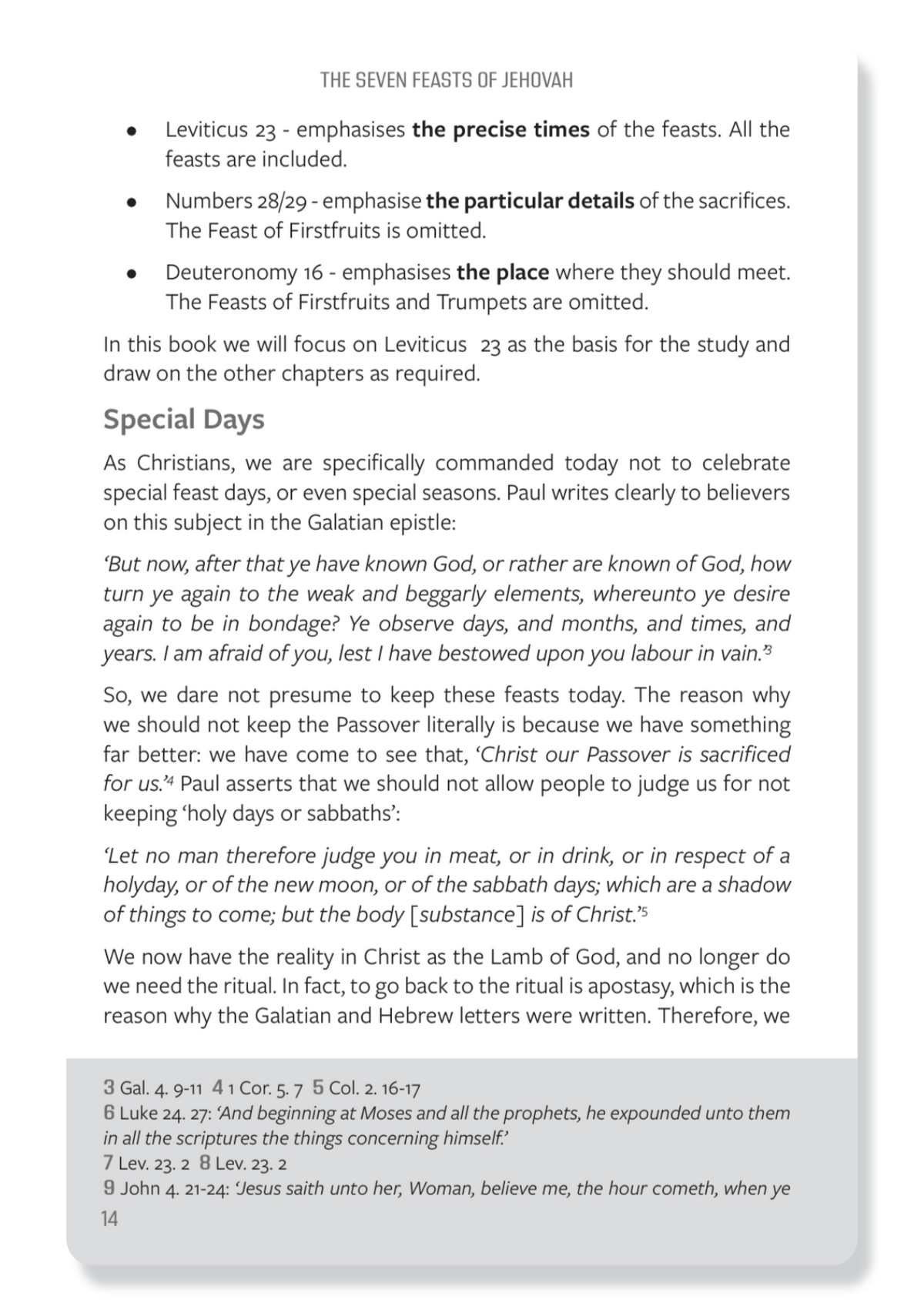 7 Feasts of Jehovah