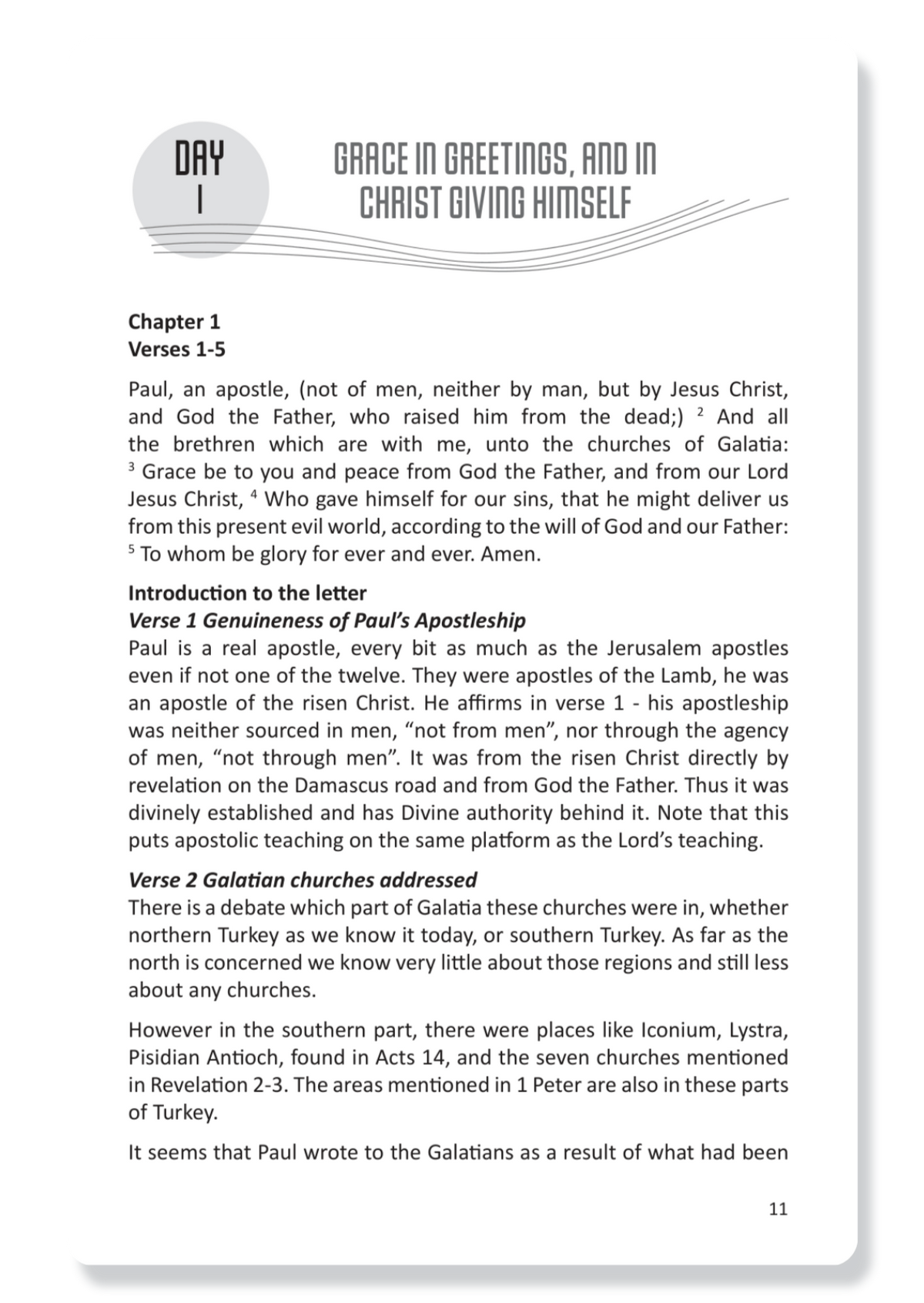Daily Grace in Galatians