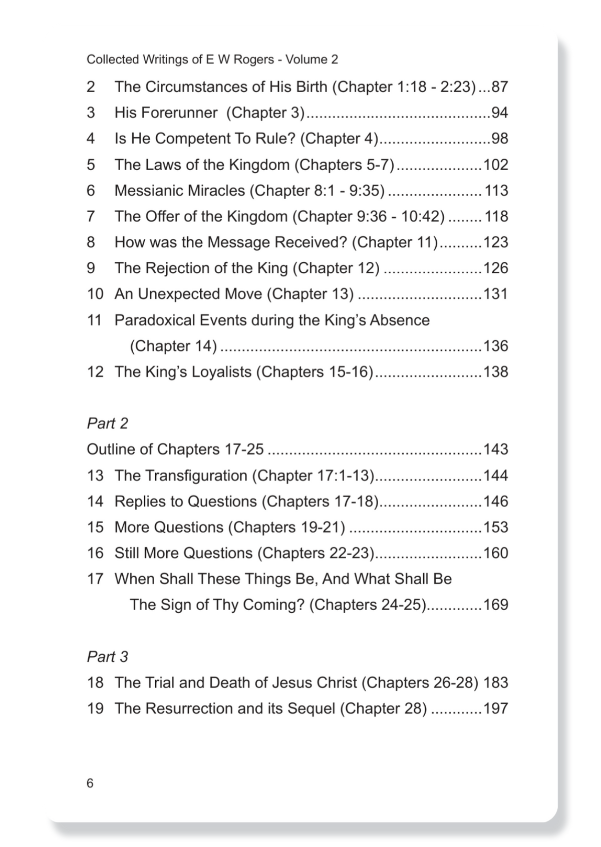 Collected Writings Of E.W. Rogers: Vol 2
