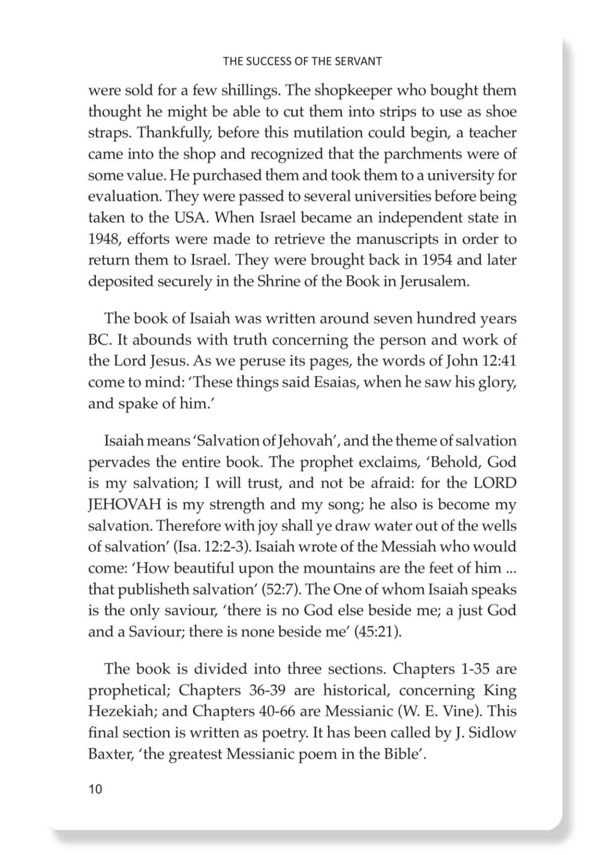 The Success of the Servant