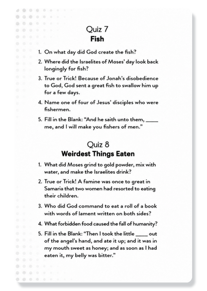 Quick Bible Quizzes