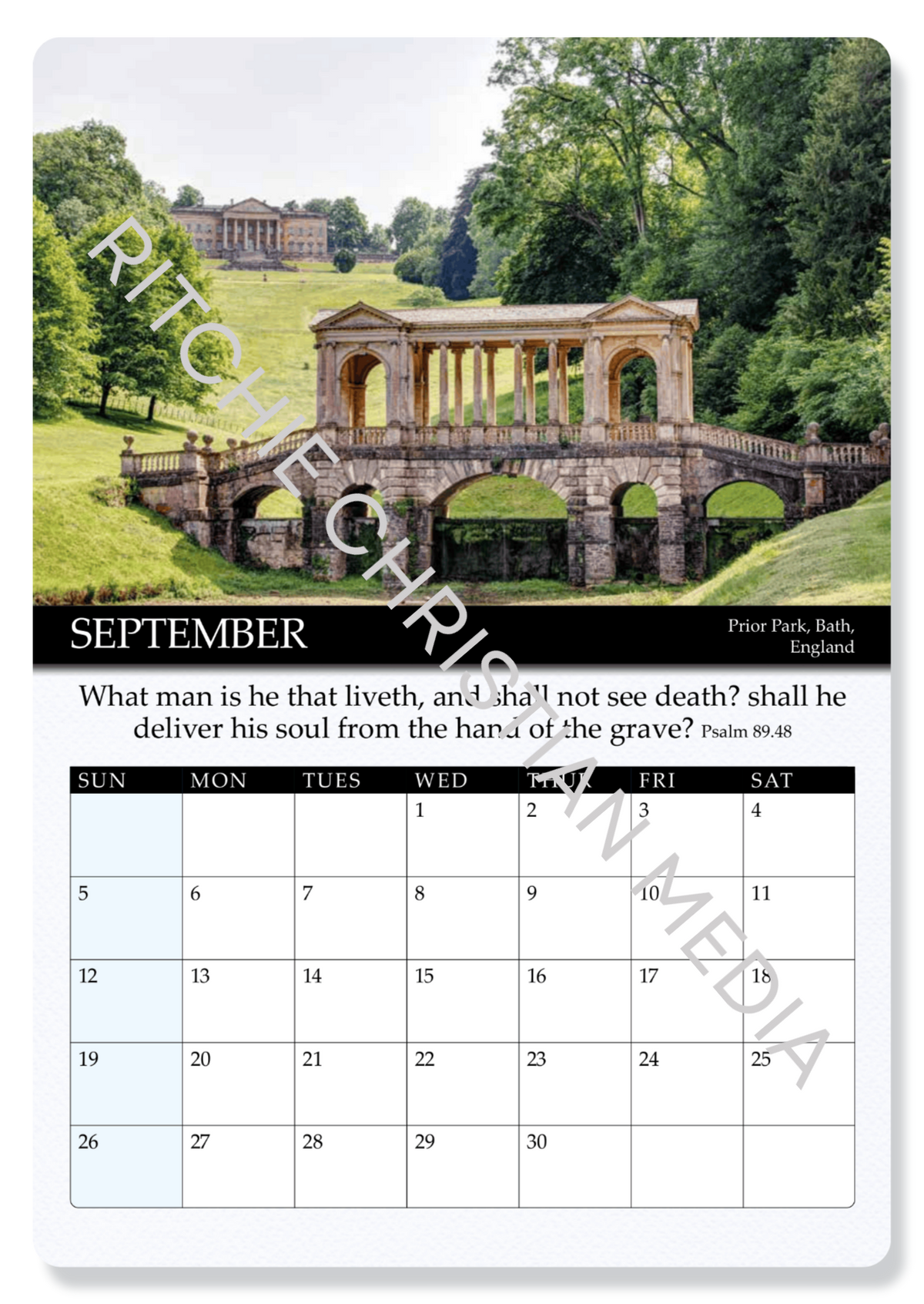 Gospel Calendar 2027