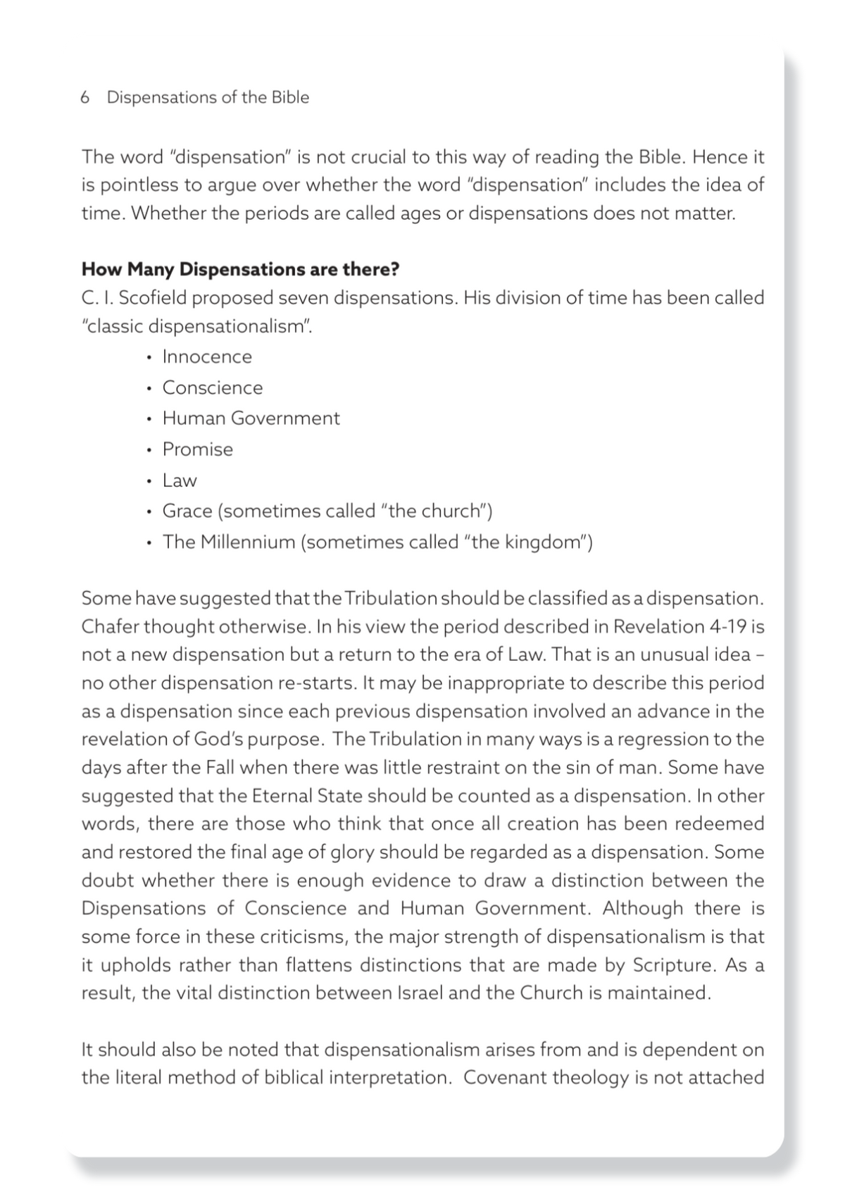 Book 8: The Dispensations