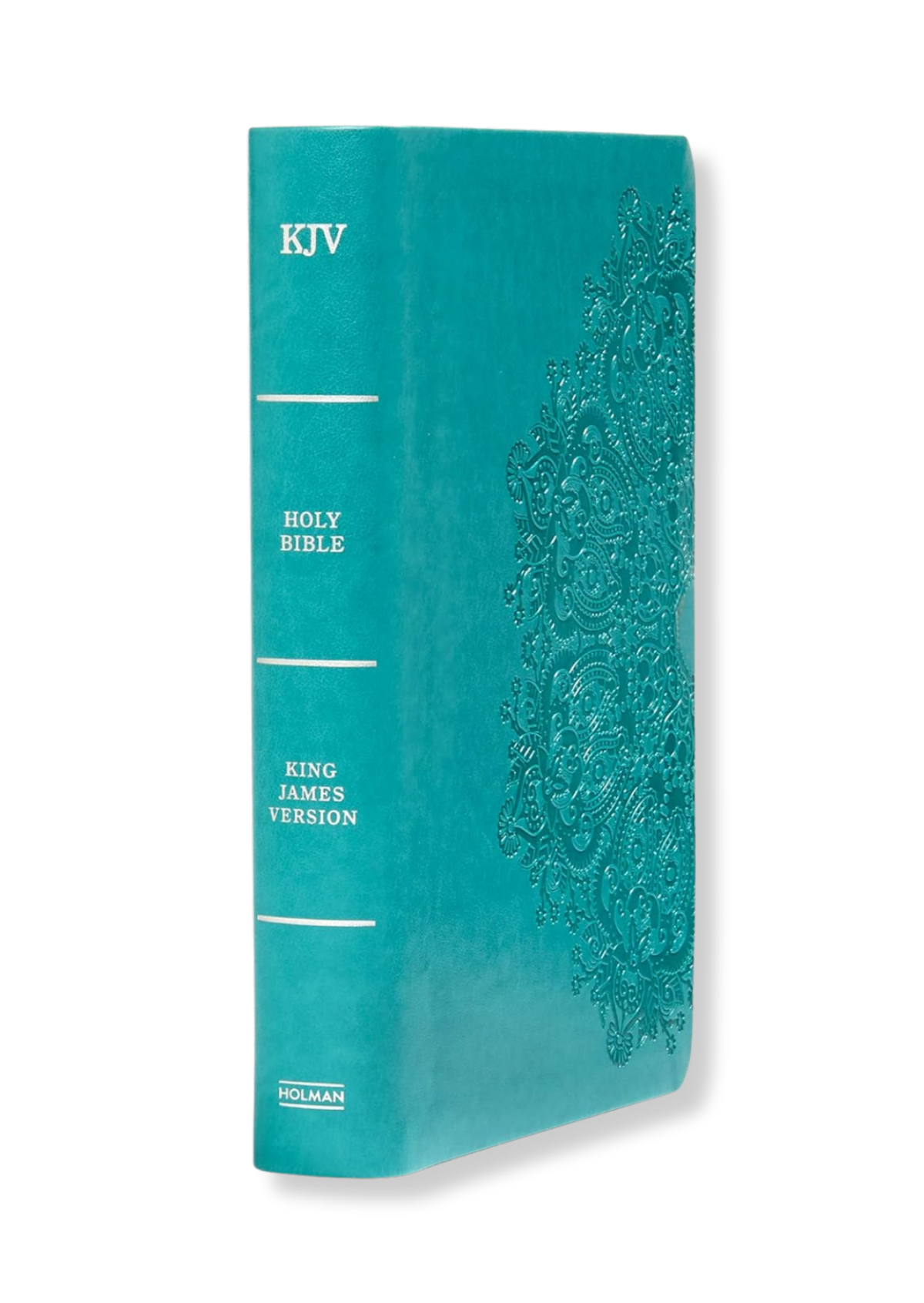 KJV Large Print Personal Size Reference Bible, Leathertouch (Teal)