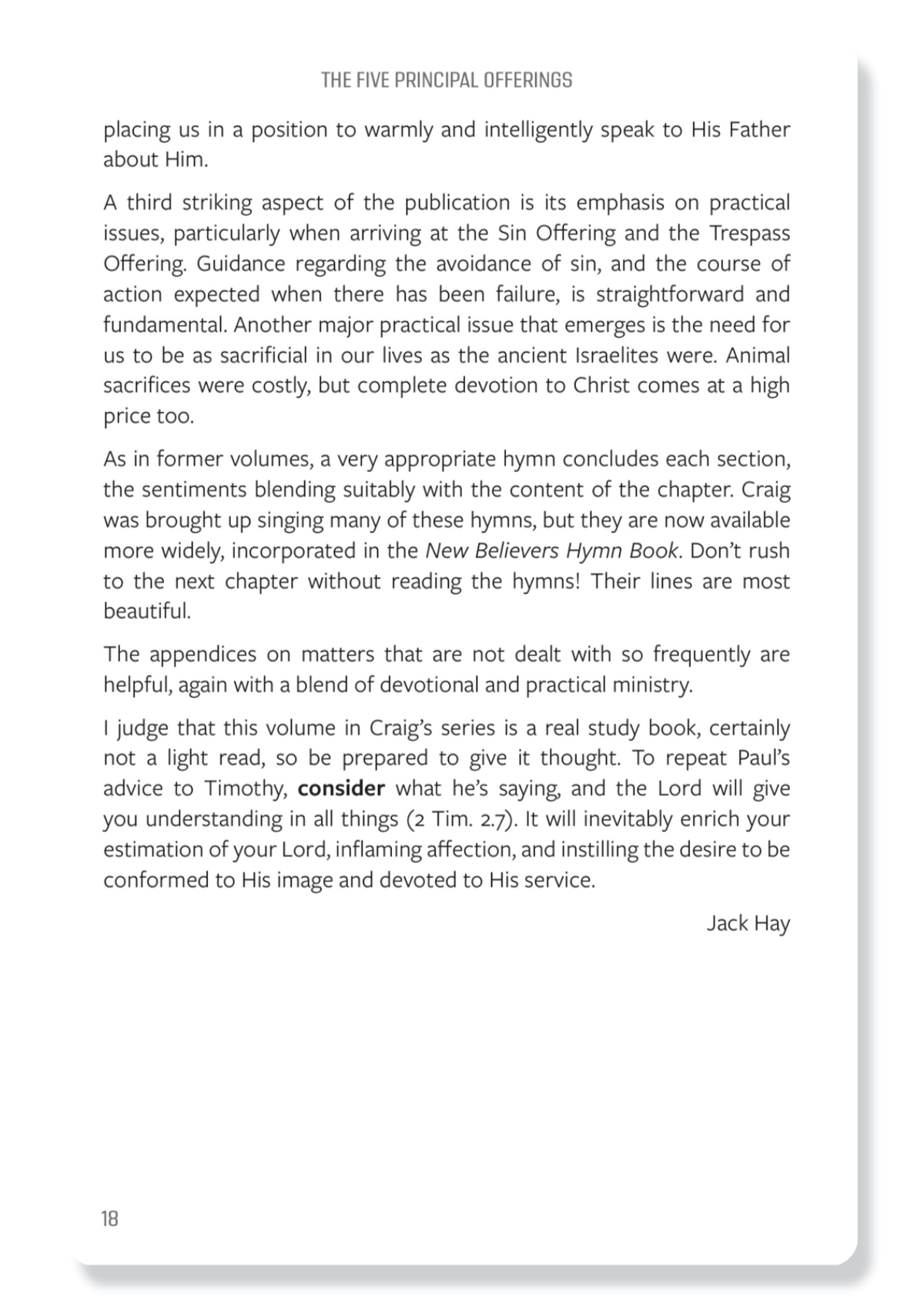 5 Principal Offerings