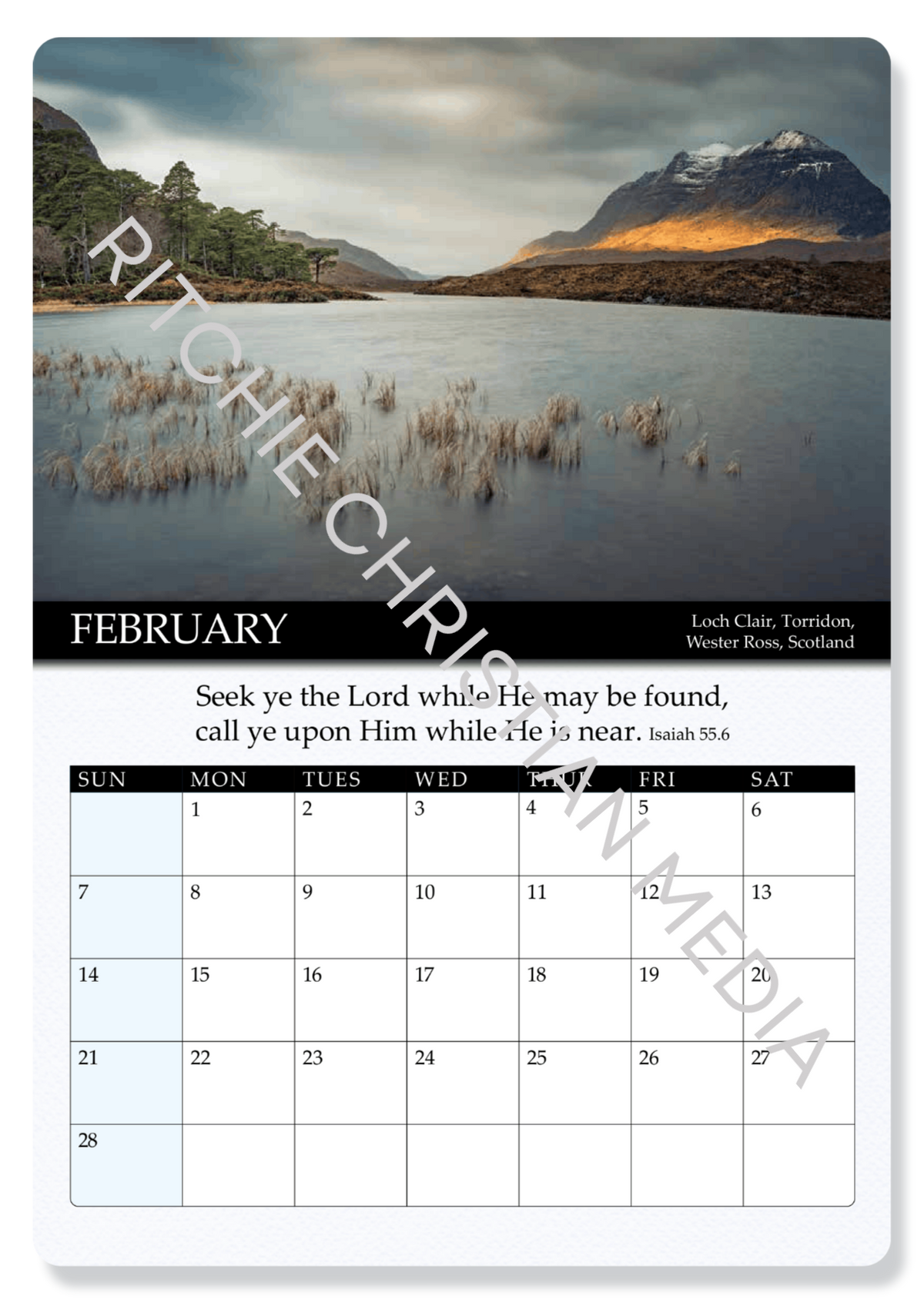 Gospel Calendar 2027