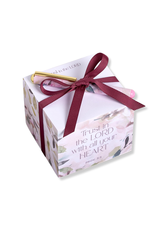 Trust in the LORD Note Block with Pen