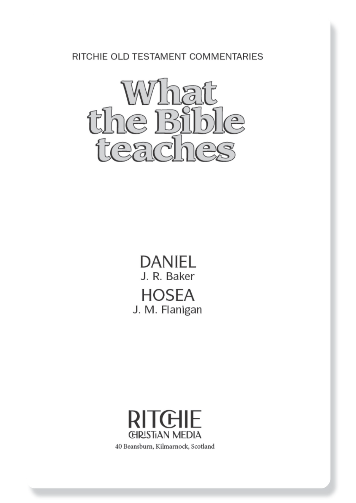 Daniel & Hosea