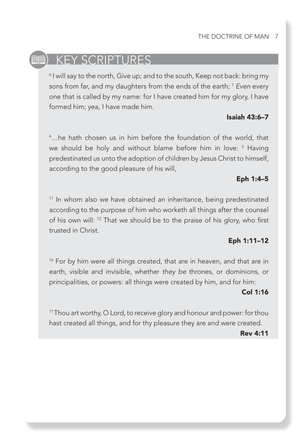 Book 6: The Doctrine of Man