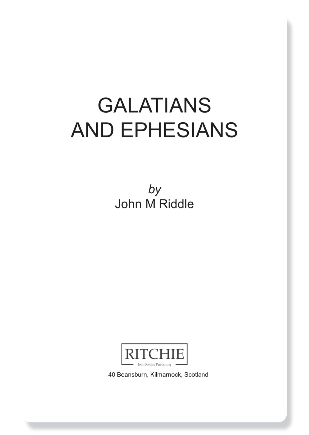 Galatians & Ephesians