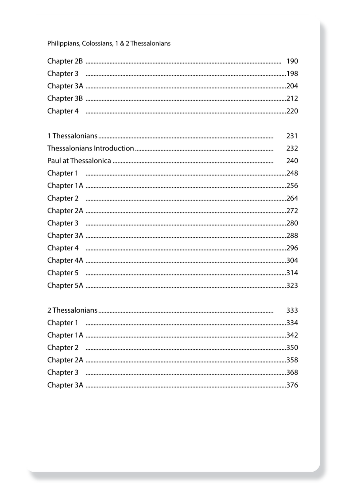 Philippians, Colossians, 1 Thessalonians & 2 Thessalonians