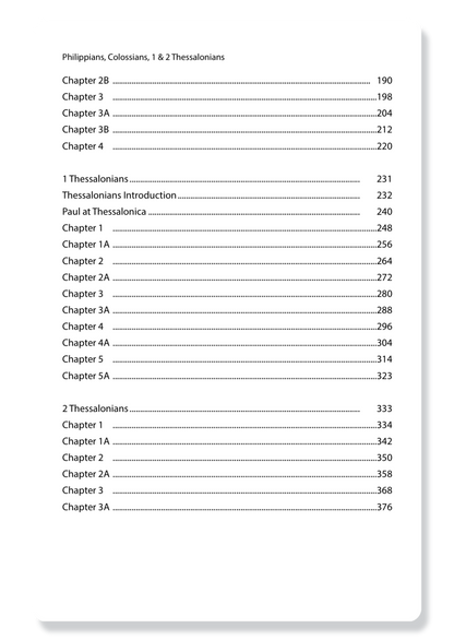 Philippians, Colossians, 1 Thessalonians & 2 Thessalonians