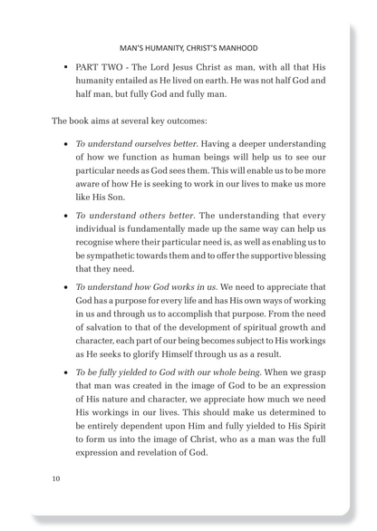 Man's Humanity Christ's Manhood