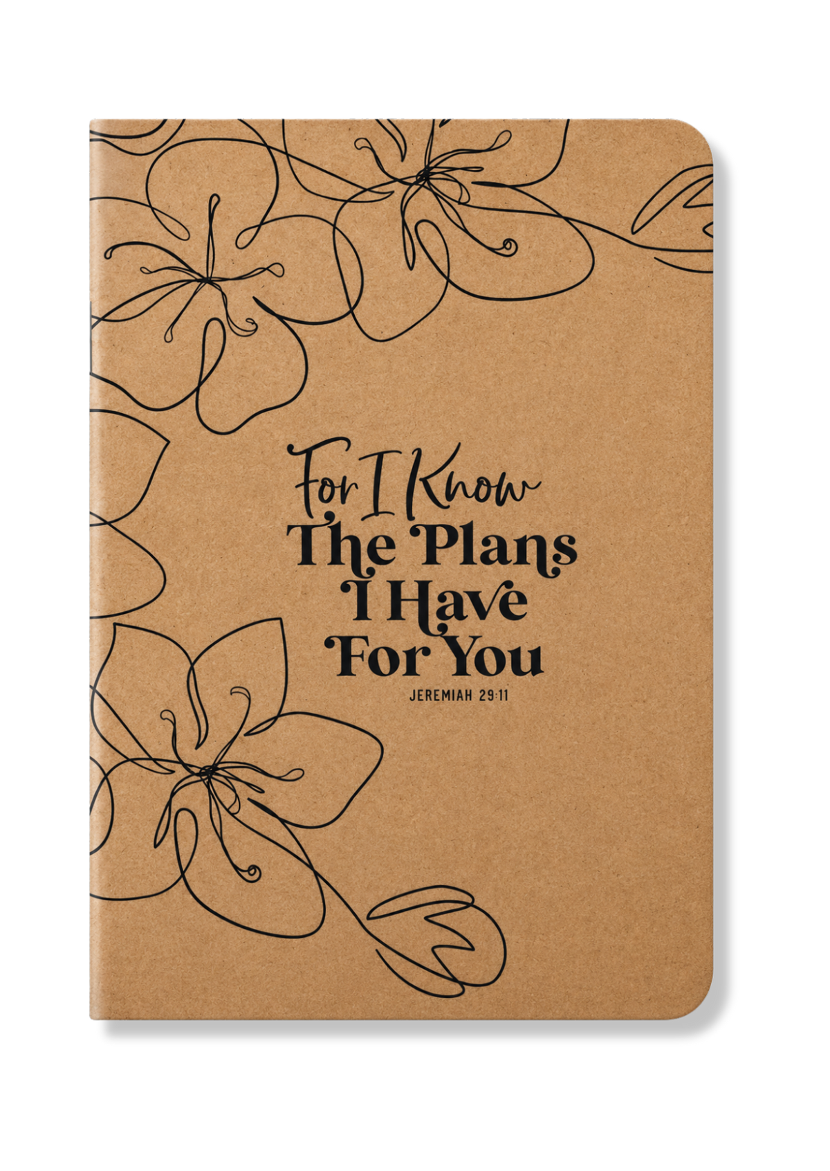 For I Know The Plans (Jeremiah 29:11) A5 Kraft Paper Notebook