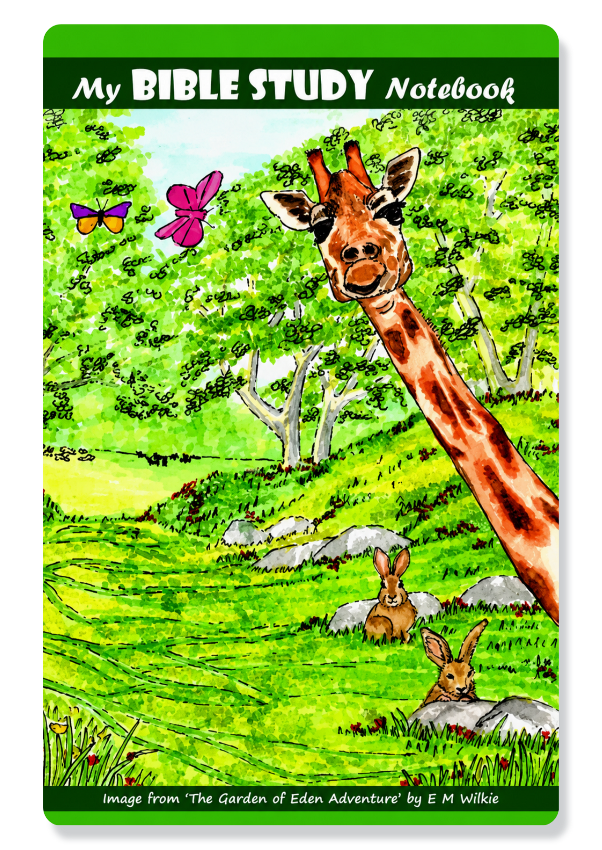 My Bible Study Giraffe A5 Paperback Notebook