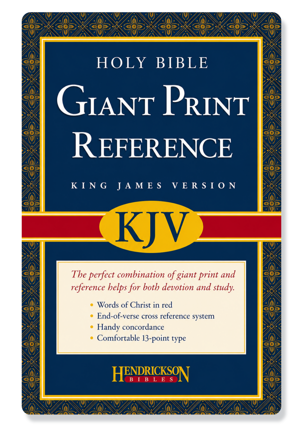 KJV Personal Size Giant Print Reference Bible Imitation Leather (Black)