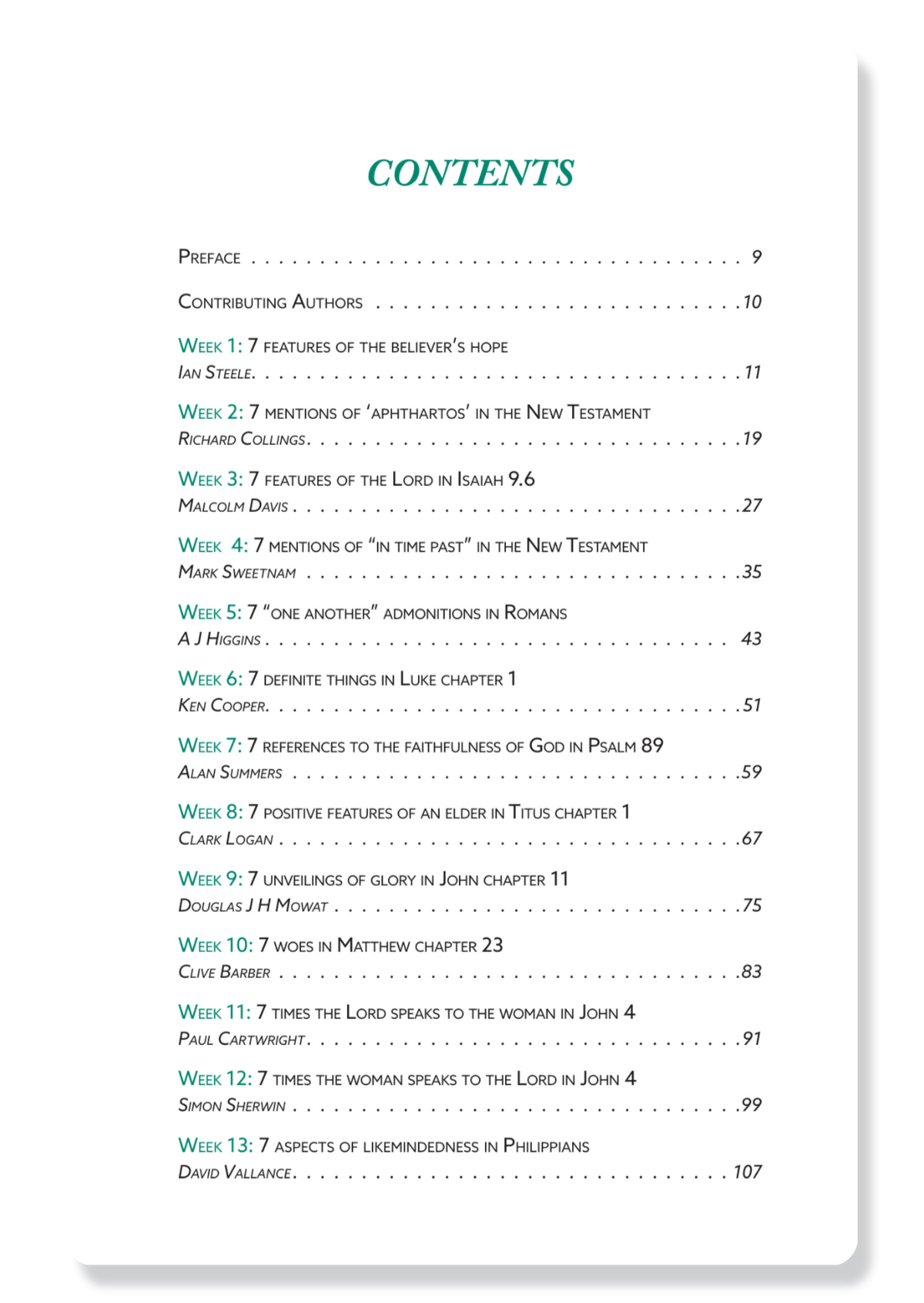 Scripture Sevens Volume 3