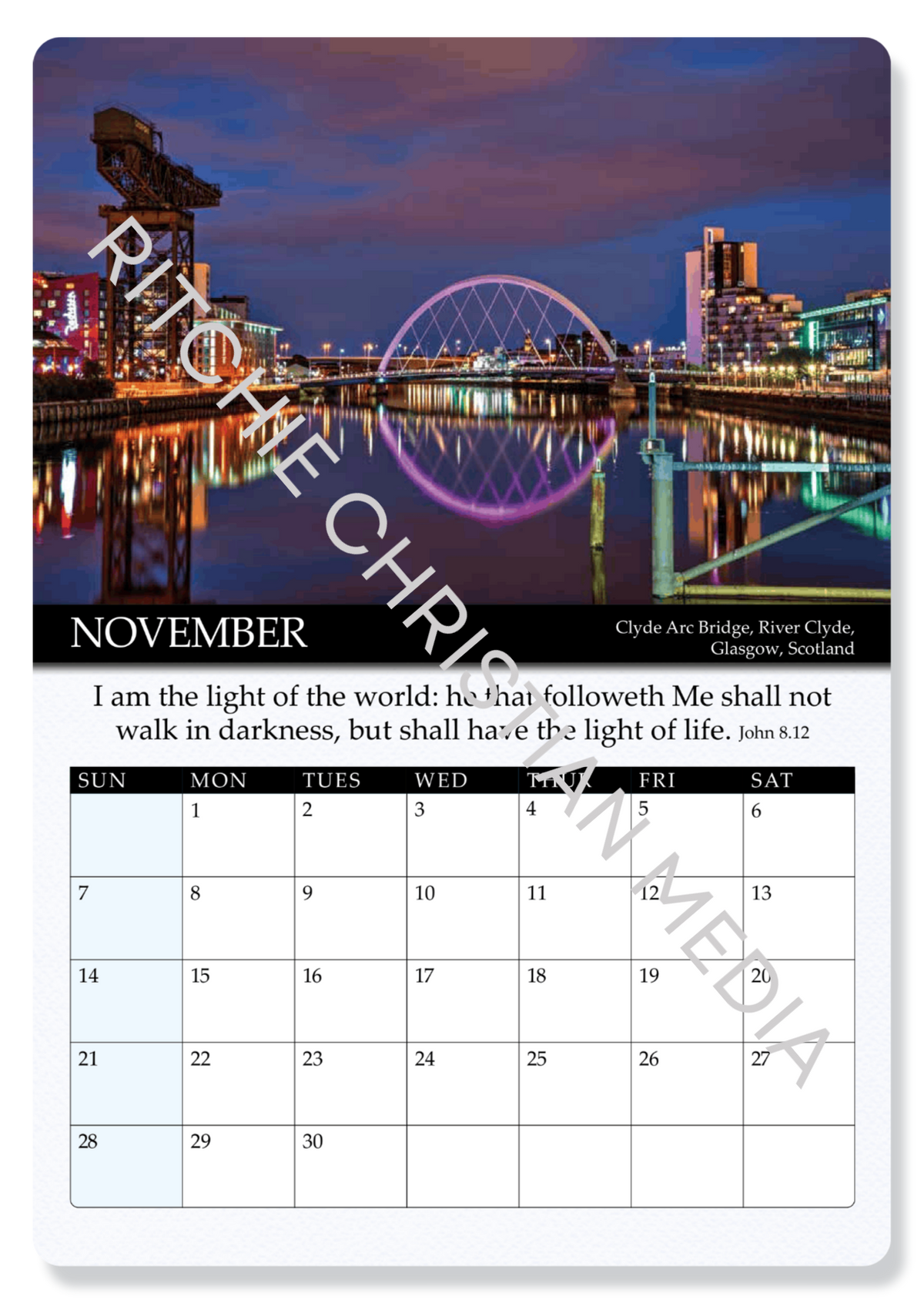 Gospel Calendar 2027