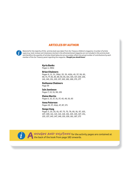 Bible Explorers Activity Book