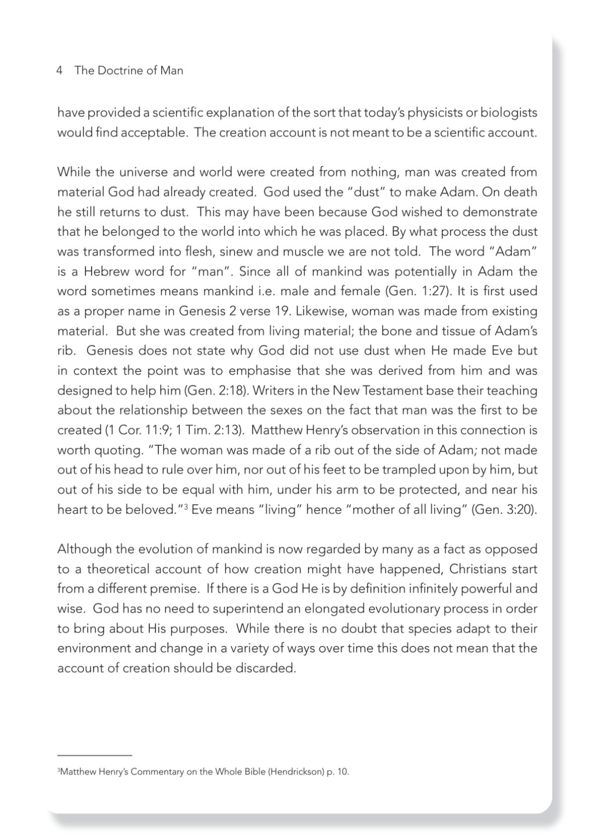 Book 6: The Doctrine of Man
