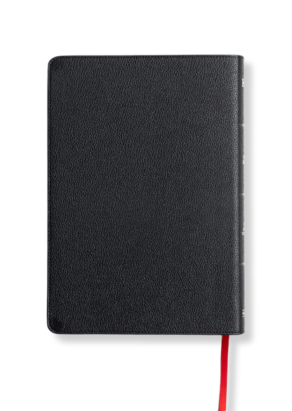 KJV Large Print Ultrathin Reference Bible, Genuine Leather (Black)