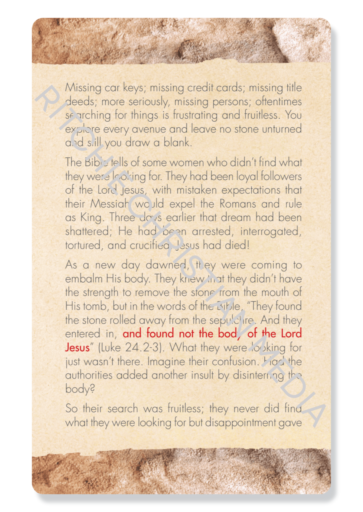 A Fruitless Search