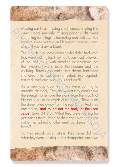 A Fruitless Search