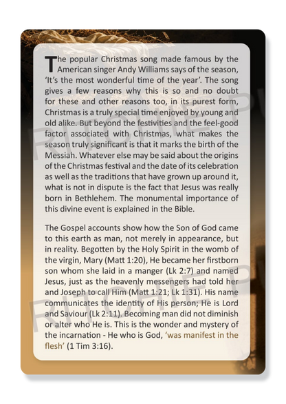 The Manger and the Cross