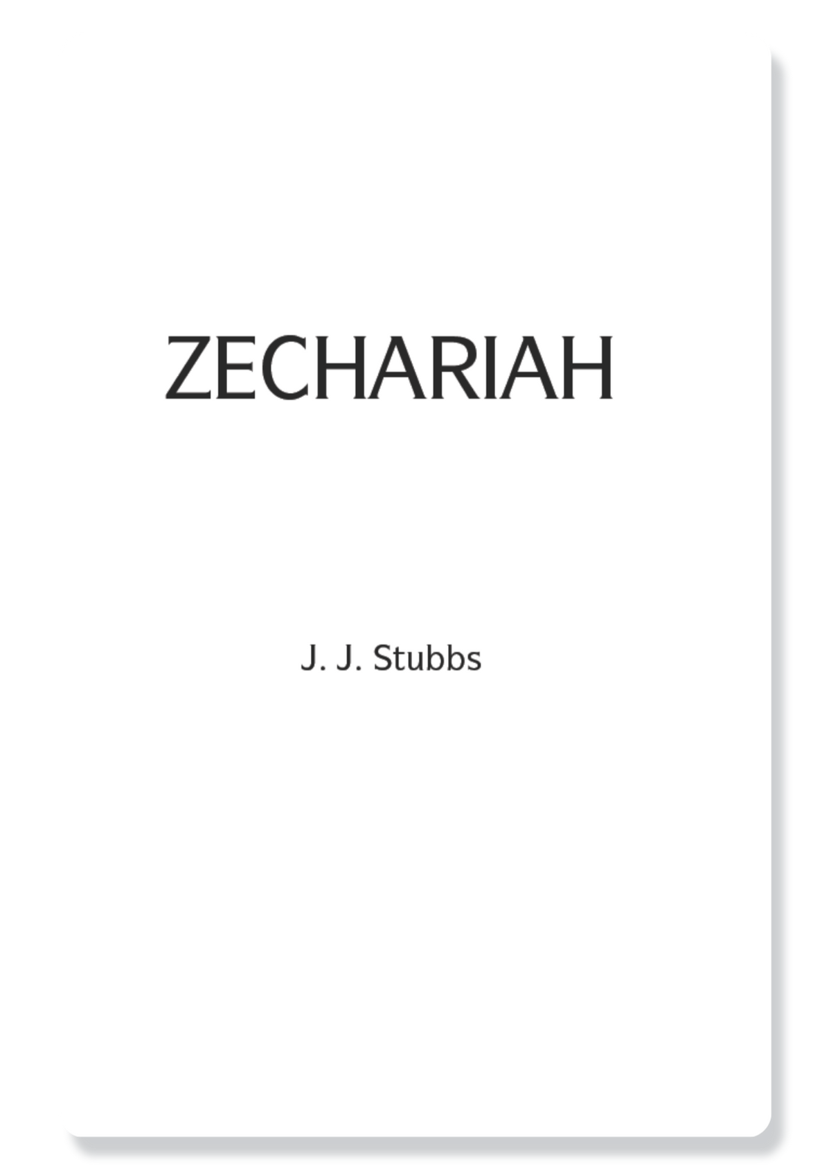 Zechariah & Malachi